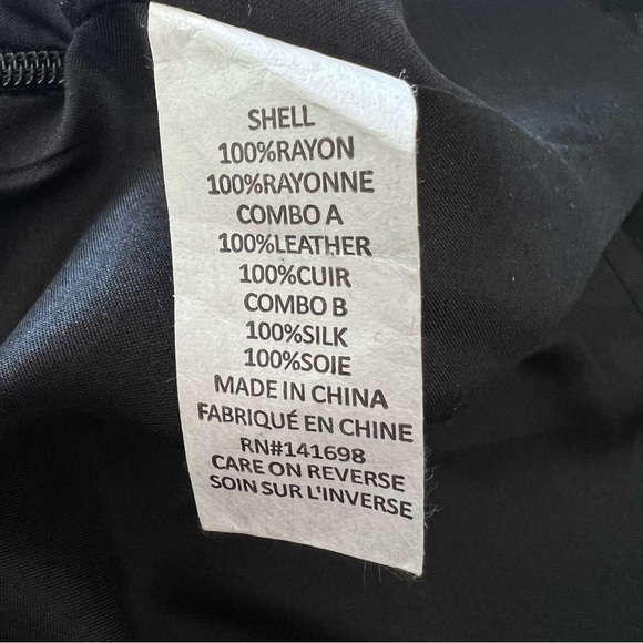 RAMY Brook Halter Neck Leather / Silk / Rayon Dress - Picture 7 of 14